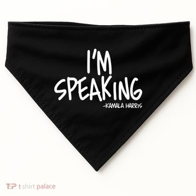 I'm Speaking Kamala Harris Vice President Debate Quote USA-Made Doggie Bandana