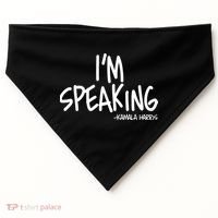 I'm Speaking Kamala Harris Vice President Debate Quote USA-Made Doggie Bandana thumb 0