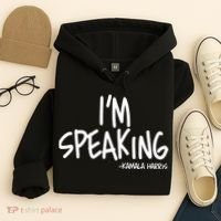 I'm Speaking Kamala Harris Vice President Debate Quote Hoodie thumb 4