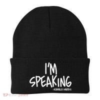 I'm Speaking Kamala Harris Vice President Debate Quote Beanie thumb 0