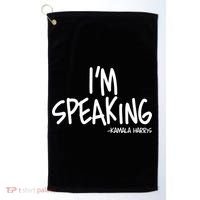 I'm Speaking Kamala Harris Vice President Debate Quote Golf Towel thumb 0