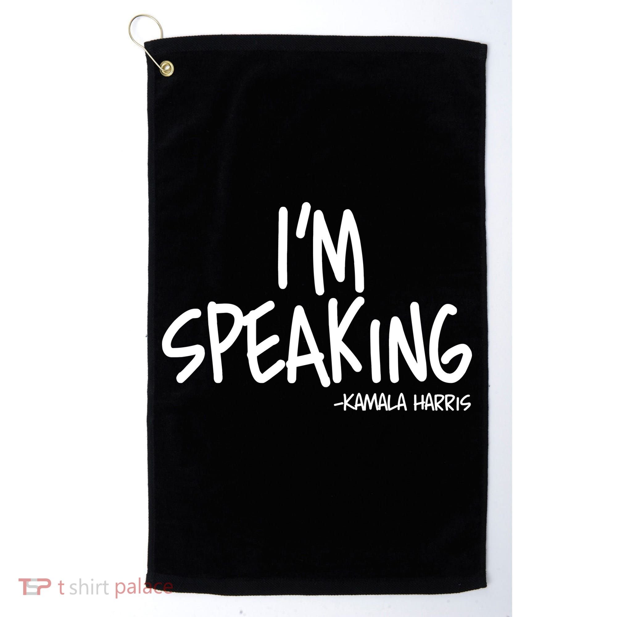 I'm Speaking Kamala Harris Vice President Debate Quote Golf Towel