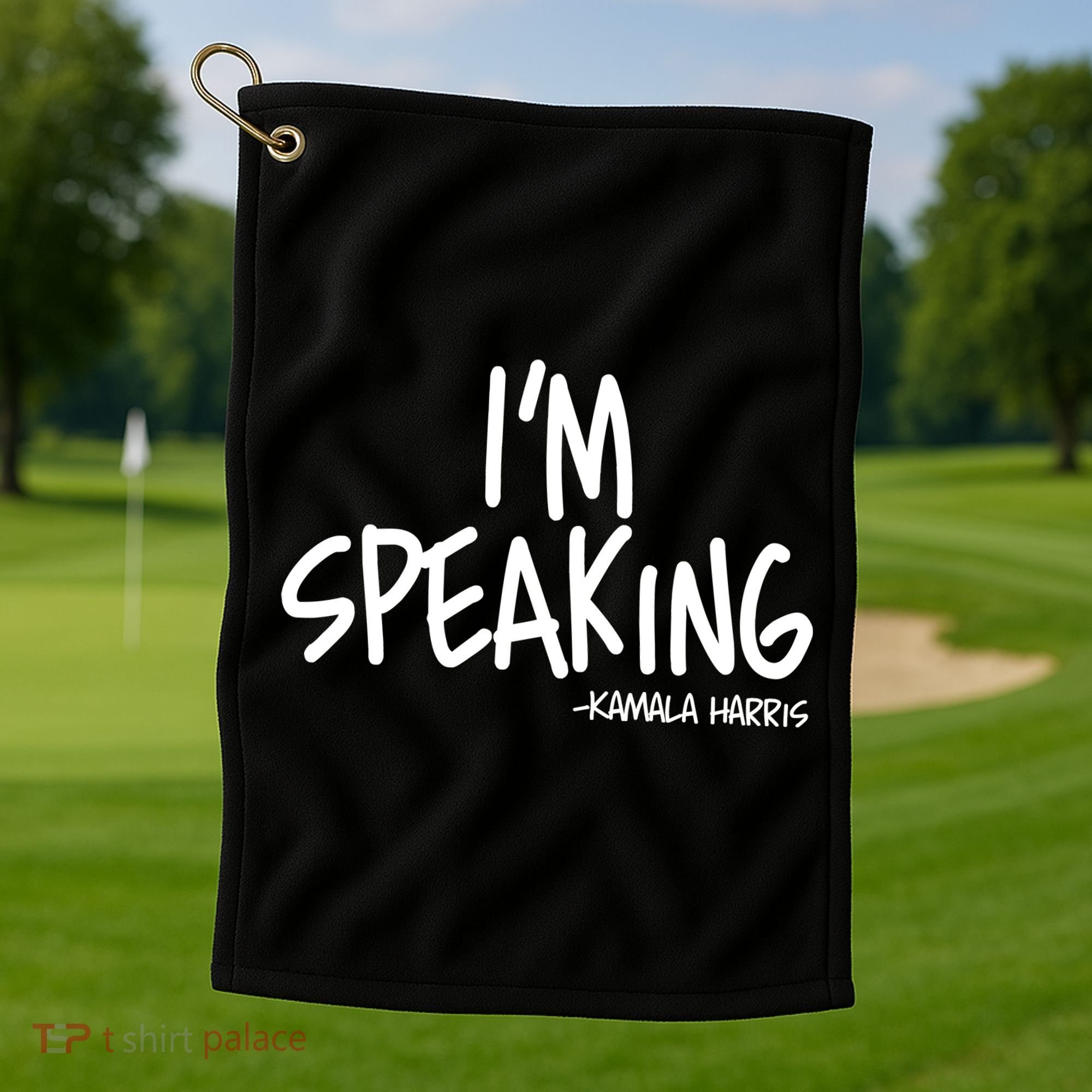 I'm Speaking Kamala Harris Vice President Debate Quote Golf Towel