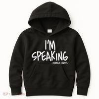 I'm Speaking Kamala Harris Vice President Debate Quote Kids Hoodie thumb 0
