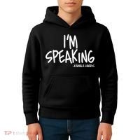 I'm Speaking Kamala Harris Vice President Debate Quote Kids Hoodie thumb 4