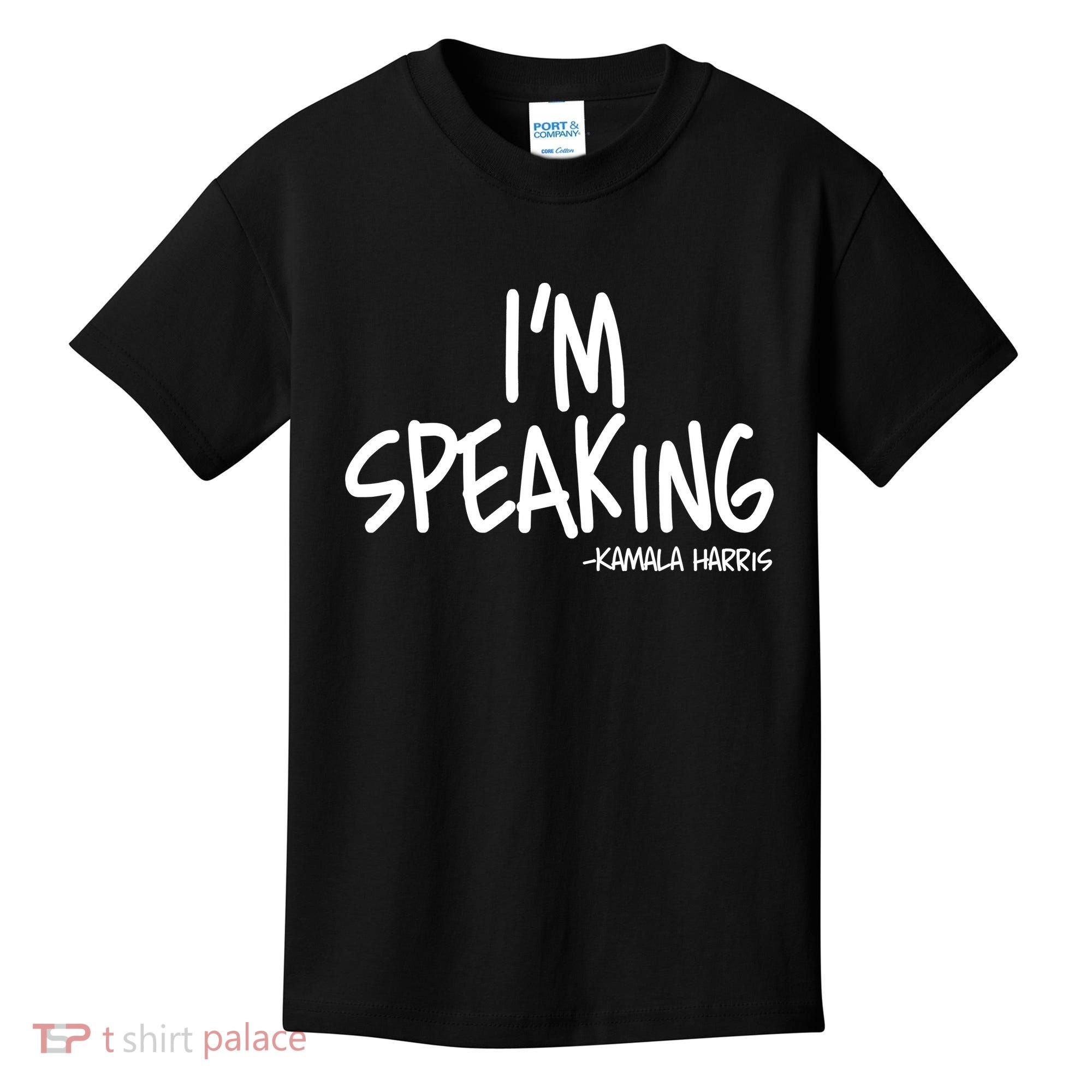 I'm Speaking Kamala Harris Vice President Debate Quote Kids T-Shirt