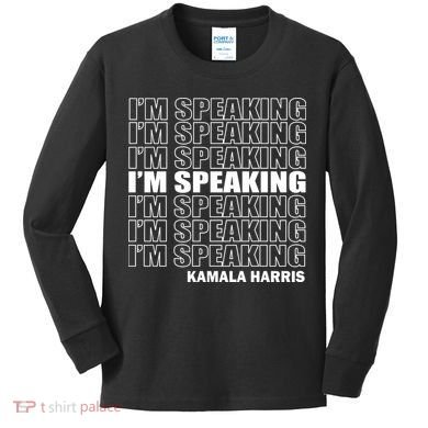 I'm Speaking Madam Vice President Kids Long Sleeve Shirt