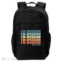 I'm Speaking pattern Kamala Harris Madam Vice President Backpack thumb 0