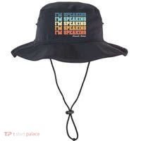 I'm Speaking pattern Kamala Harris Madam Vice President Bucket Hat thumb 0