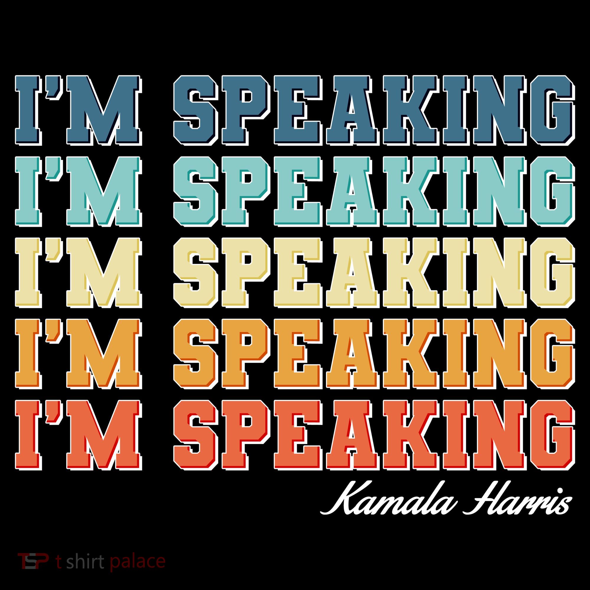 I'm Speaking pattern Kamala Harris Madam Vice President Coaster