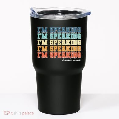 I'm Speaking pattern Kamala Harris Madam Vice President Tumbler