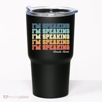 I'm Speaking pattern Kamala Harris Madam Vice President Tumbler thumb 0