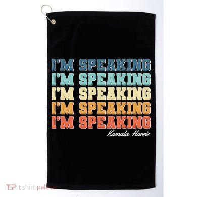 I'm Speaking pattern Kamala Harris Madam Vice President Golf Towel