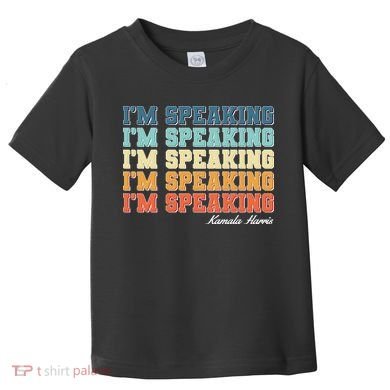 I'm Speaking pattern Kamala Harris Madam Vice President Toddler T-Shirt