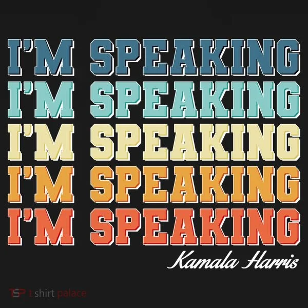 I'm Speaking pattern Kamala Harris Madam Vice President Women's T-Shirt