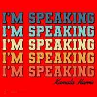 I'm Speaking pattern Kamala Harris Madam Vice President Santa Hat thumb 1