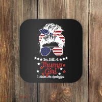 I'm Still A Trump Girl I Make No Apologies Trump 2024 Coaster thumb 0