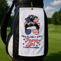 I'm Still A Trump Girl I Make No Apologies Trump 2024 Golf Towel thumb 2