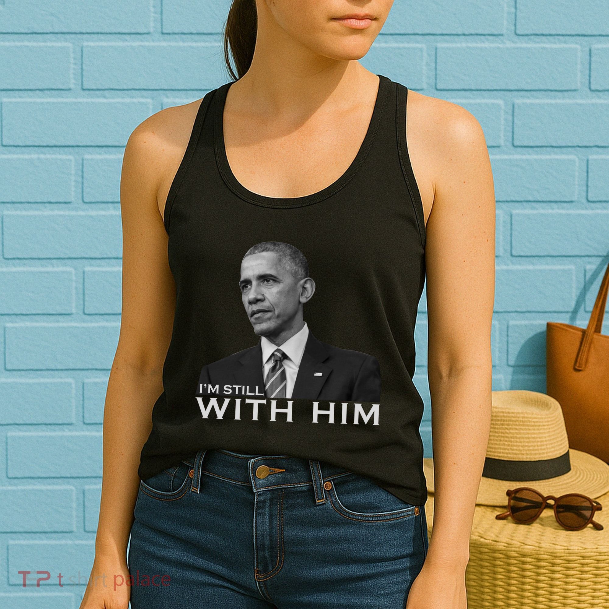 I'm Still With Him President Barack Obama Anti Trump Women's Tank Top