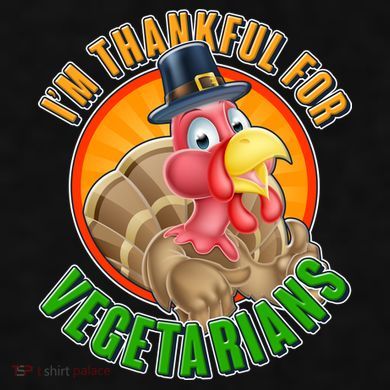 I'm Thankful For Vegetarians Funny Thanksgiving Ladies PosiCharge Tri-Blend Wicking Tank