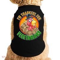 I'm Thankful For Vegetarians Funny Thanksgiving Doggie Tank thumb 0