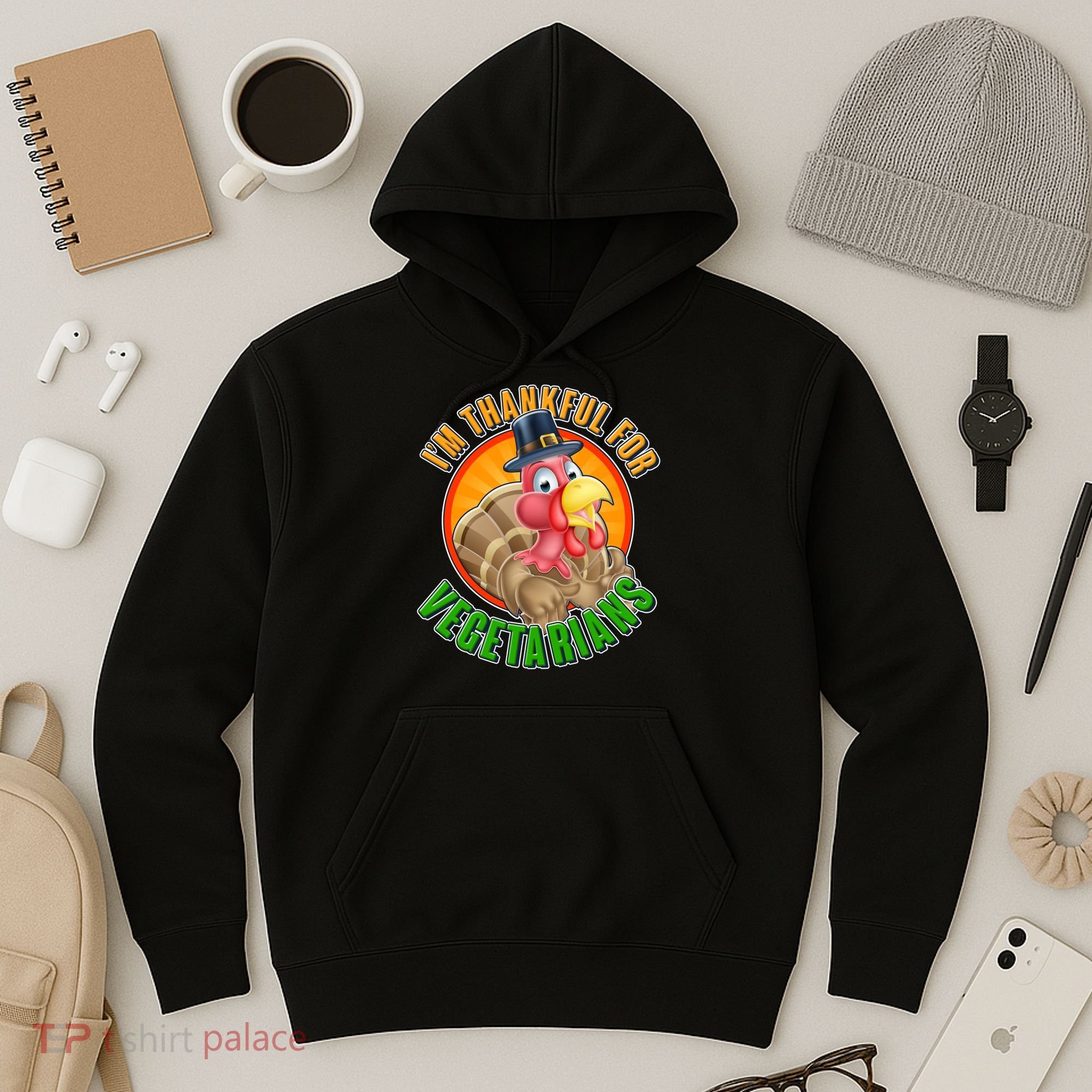 I'm Thankful For Vegetarians Funny Thanksgiving Hoodie