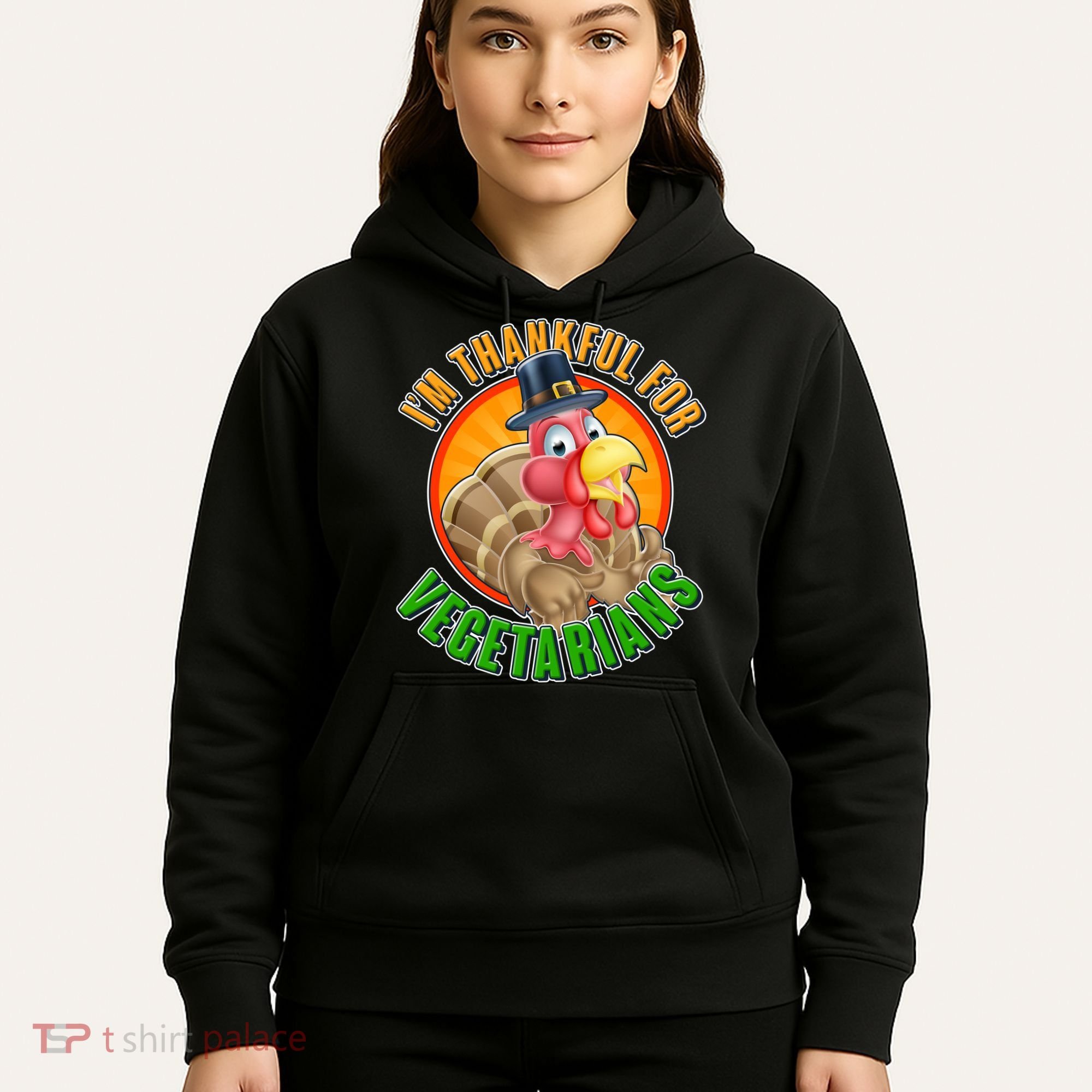 I'm Thankful For Vegetarians Funny Thanksgiving Hoodie