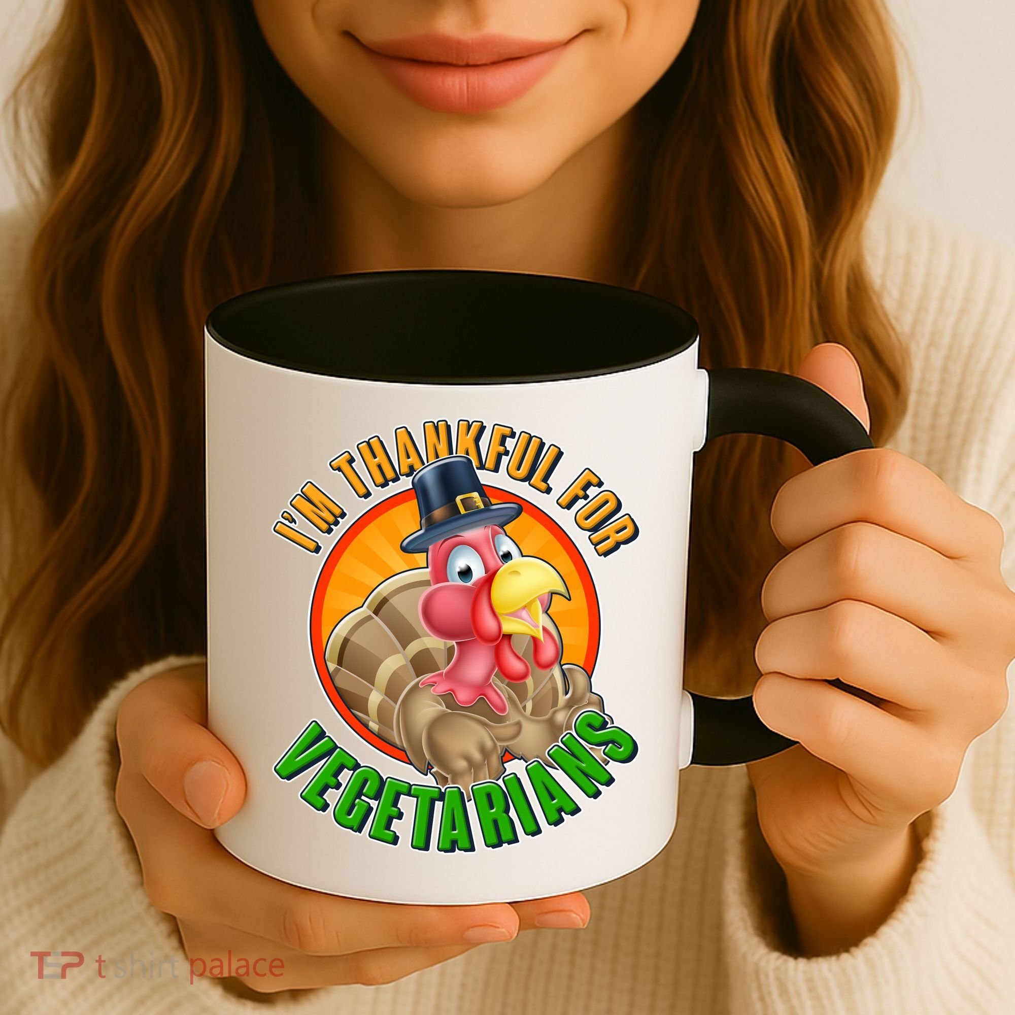 I'm Thankful For Vegetarians Funny Thanksgiving Coffee Mug