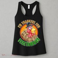 I'm Thankful For Vegetarians Funny Thanksgiving Women's Tank Top thumb 3