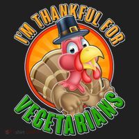 I'm Thankful For Vegetarians Funny Thanksgiving Hat thumb 2