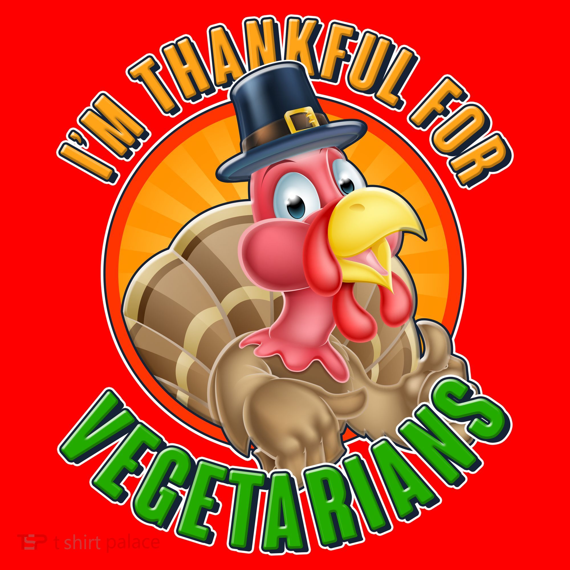 I'm Thankful For Vegetarians Funny Thanksgiving Santa Hat
