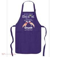 I'm The Bestie Warning Drunk Lost Just Send Help Apron thumb 0