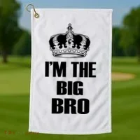 I'm The Big Brother Golf Towel thumb 1