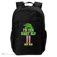 I'm The Bossy Elf Matching Family Christmas Backpack thumb 0