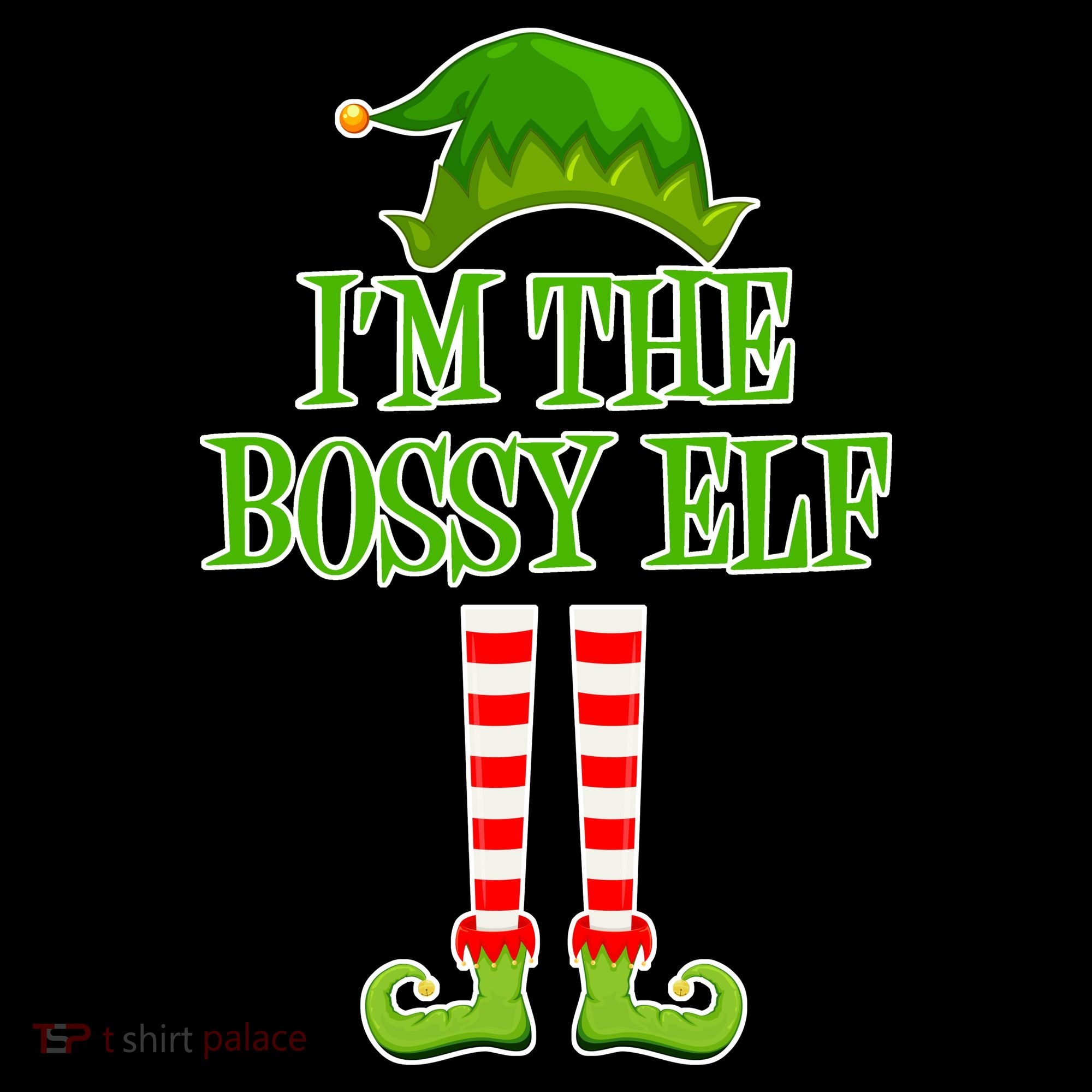 I'm The Bossy Elf Matching Family Christmas Coffee Mug