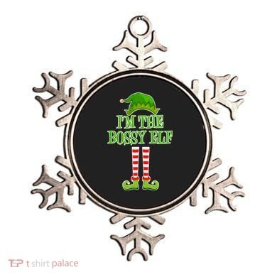 I'm The Bossy Elf Matching Family Christmas Ornament