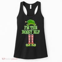 I'm The Bossy Elf Matching Family Christmas Women's Tank Top thumb 0