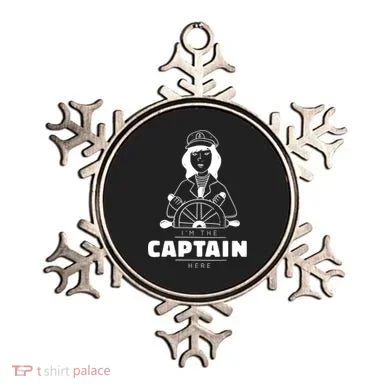 I'm The Captain Here Ornament