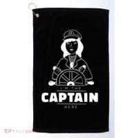 I'm The Captain Here Golf Towel thumb 0