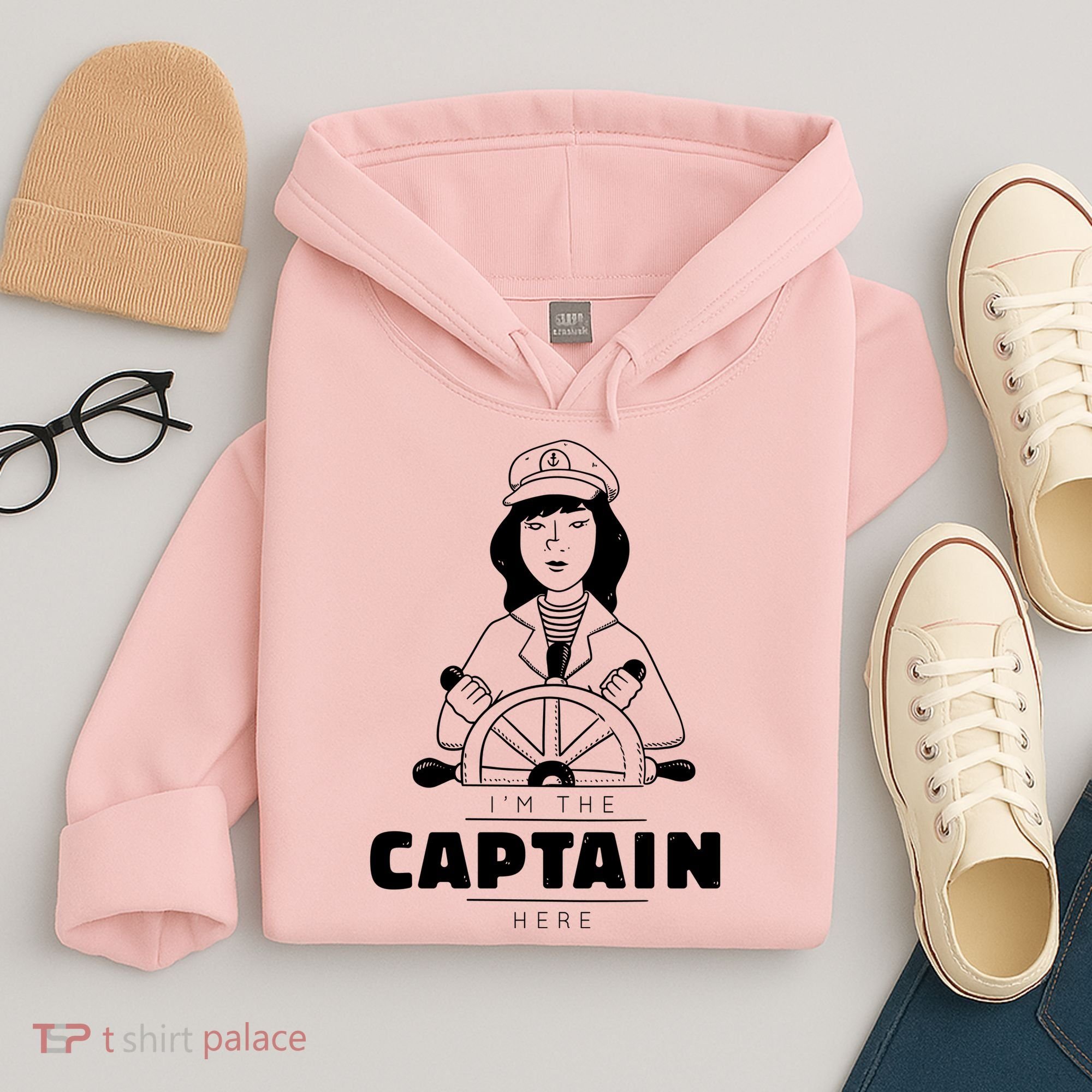 I'm The Captain Here Hoodie