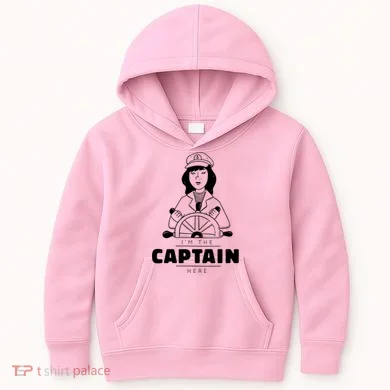 I'm The Captain Here Kids Hoodie