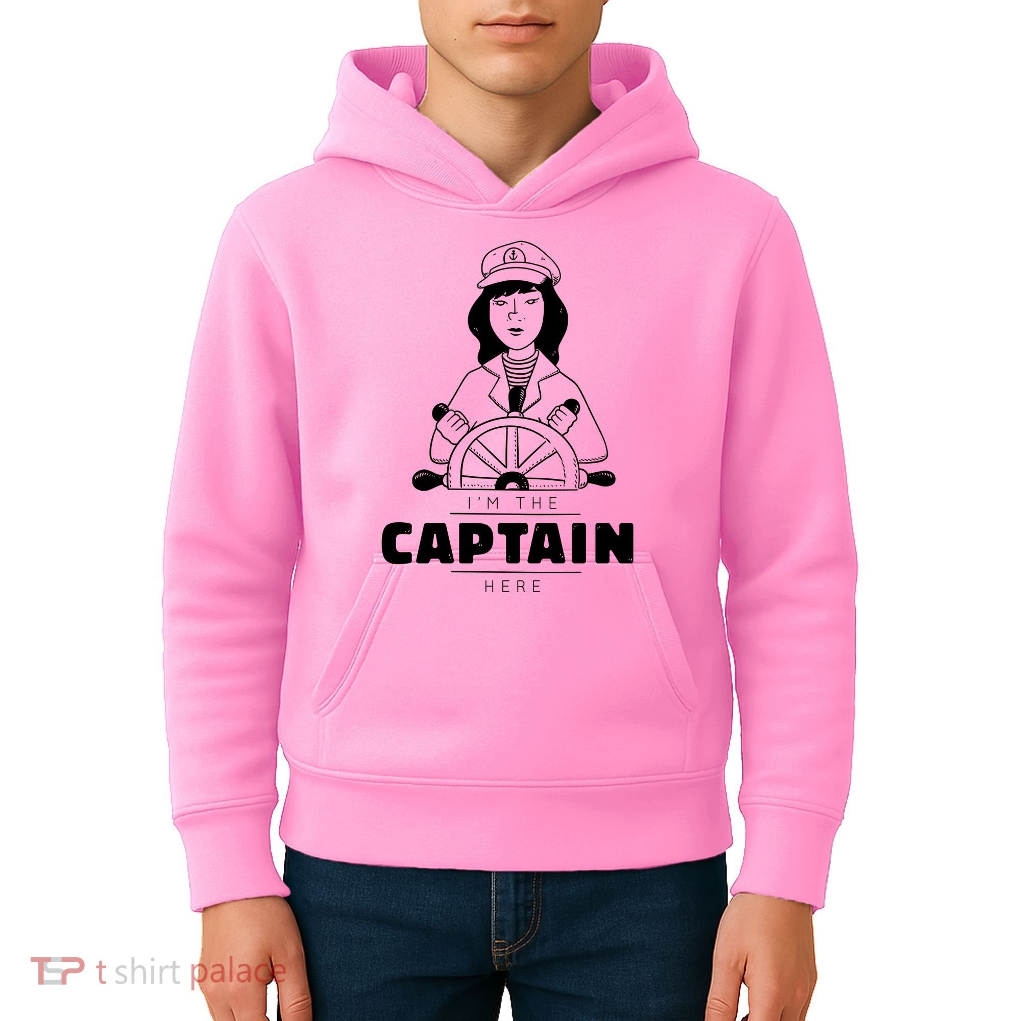 I'm The Captain Here Kids Hoodie