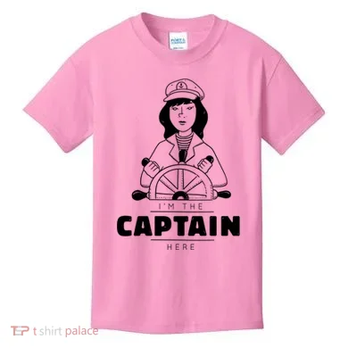 I'm The Captain Here Kids T-Shirt