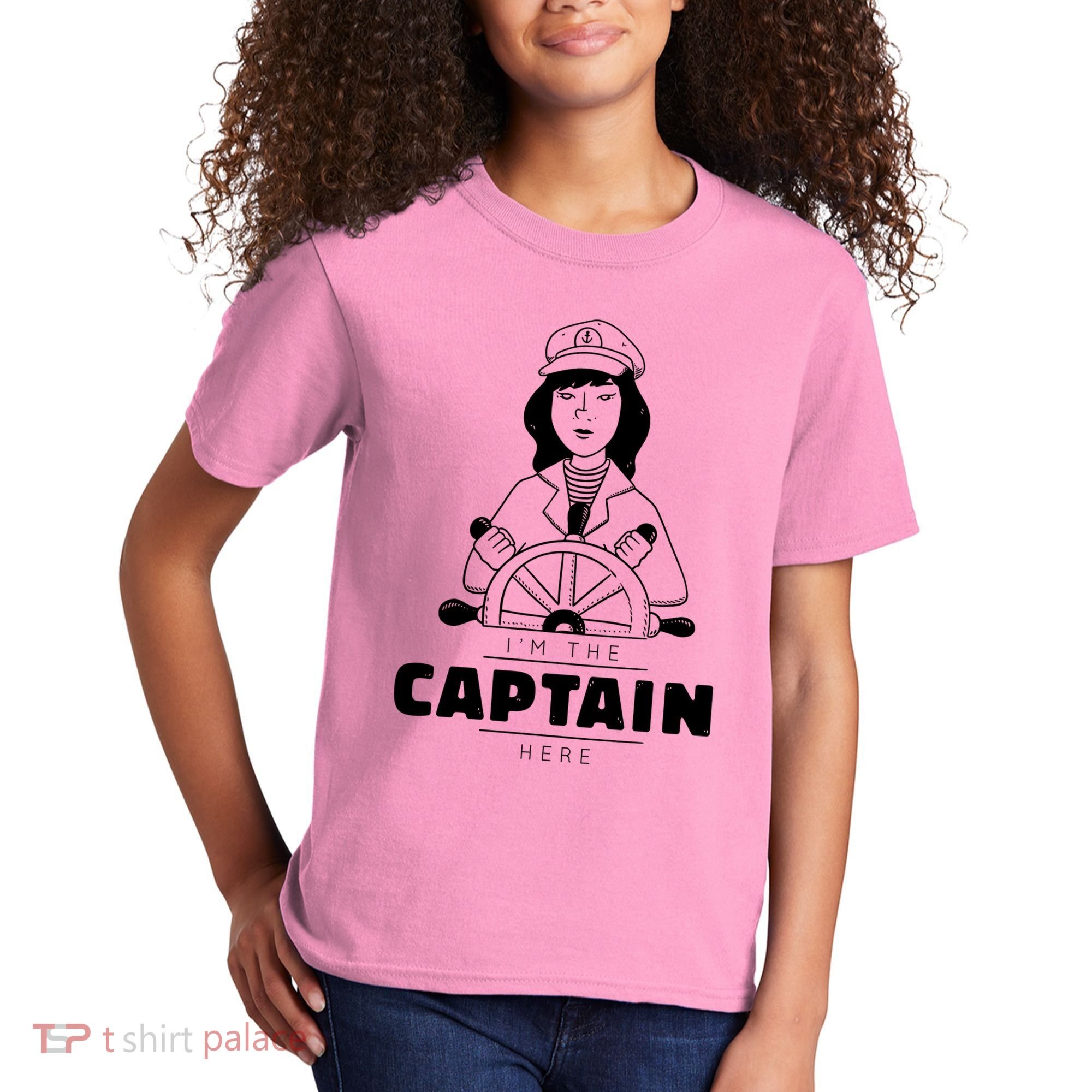I'm The Captain Here Kids T-Shirt