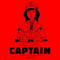 I'm The Captain Here Santa Hat thumb 1