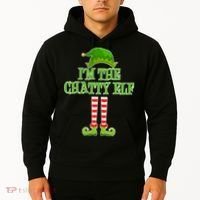 I'm The Chatty Elf Matching Family Christmas Hoodie thumb 2