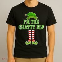 I'm The Chatty Elf Matching Family Christmas T-Shirt thumb 3