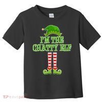 I'm The Chatty Elf Matching Family Christmas Toddler T-Shirt thumb 0