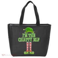 I'm The Chatty Elf Matching Family Christmas Tote Bag thumb 0