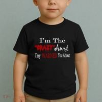 I'm The Crazy Aunt They Warned You About Toddler T-Shirt thumb 2